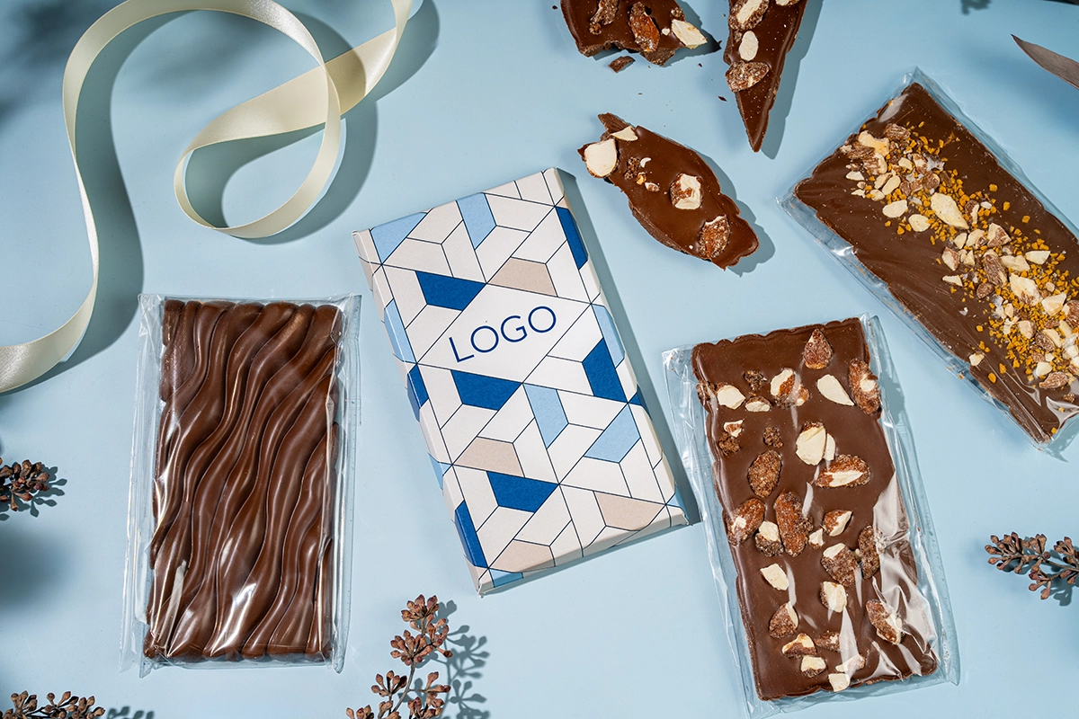 Logoga šokolaad